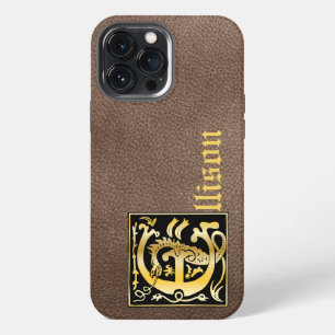Funda Para iPhone 13 Pro Max Criaturas míticas del siglo XVI Decorativa mayúscu
