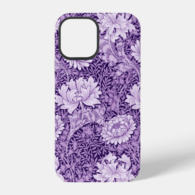 Funda Para iPhone Crisantemo morado, William Morris (Reverso )