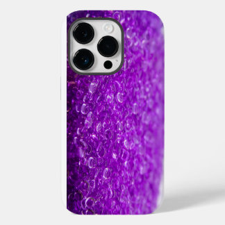 Funda Para iPhone 14 Pro Cristales de purpurina púrpura