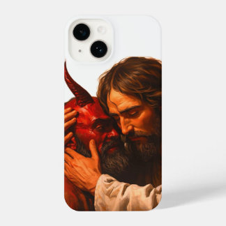 Funda Para iPhone 14 Cristo abrazando a Lucifer