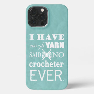 Funda Para iPhone 13 Pro Max Crochet no suficiente yarn artesanías