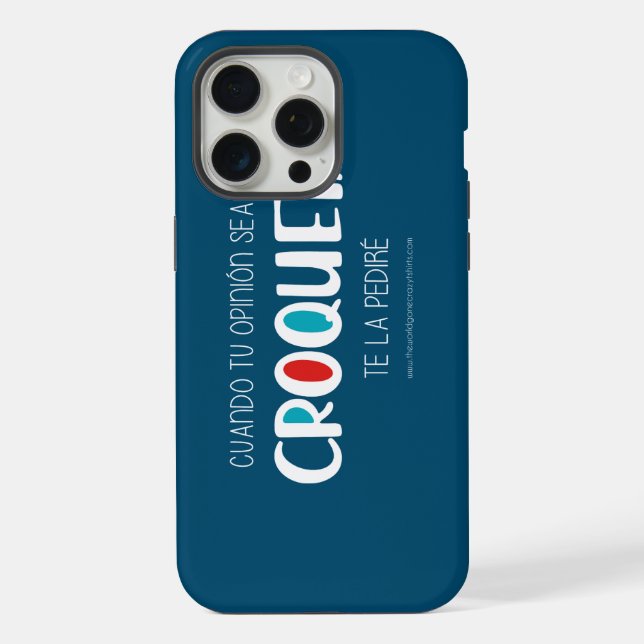 Funda Para iPhone Croqueta (Reverso )