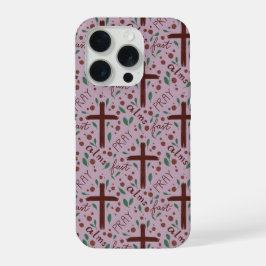 Funda para IPhone Cruz Cuaresmal y Rosas Dibujadas