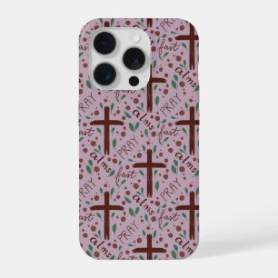 Funda para IPhone Cruz Cuaresmal y Rosas Dibujadas