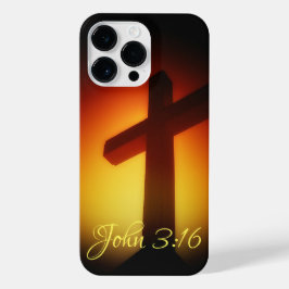 Funda Para iPhone 14 Pro Max Cruz del Sol Juan 3:16