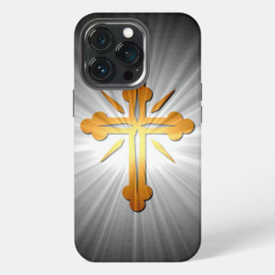 Funda Para iPhone 13 Pro Cruz dorada sobre rayos de sol