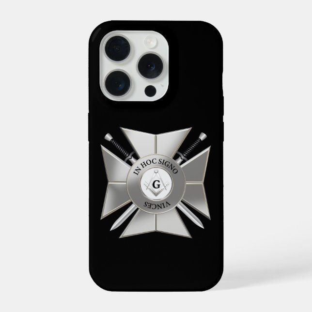 Funda Para iPhone cruz masónica (Reverso )