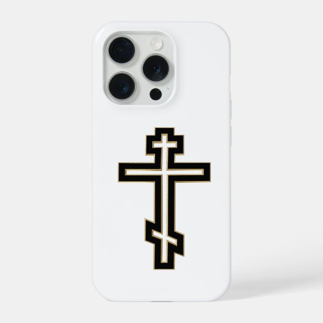Funda Para iPhone cruz ortodoxa rusa (Reverso )