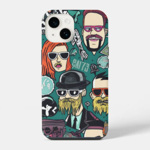 Funda Para iPhone 14 Crypto Punks Divertidos y Lindos