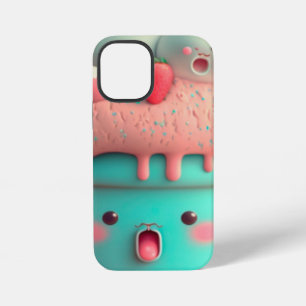 Funda Para iPhone 12 Mini Cuaderno de helado rosa kawaii lindo