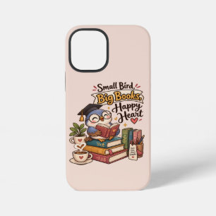 Funda Para iPhone 12 Mini Cuaderno de ilustración de búho lindo leyendo libr