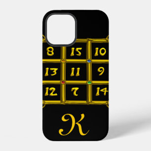 Funda Para iPhone 12 CUADRADO MÁGICO 33 MONOGRAMA Negro