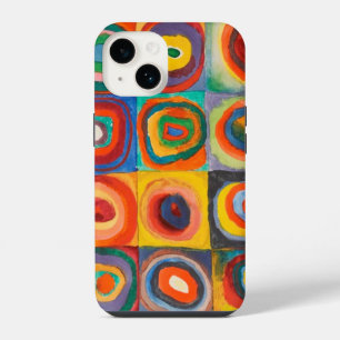 Funda Para iPhone 14 Cuadrados Círculos Kandinsky