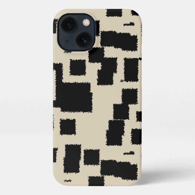 Funda Para iPhone Cuadrados Vintage (Reverso )