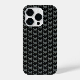 Funda Para iPhone 14 Pro Cuadrícula amarilla y negra de Cockapoo