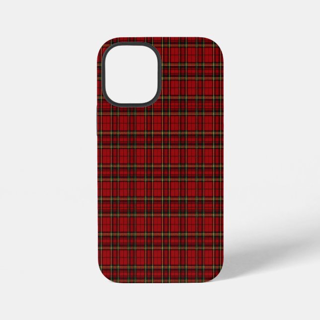 Funda Para iPhone Cuadro Escocés Rojo Clásico (Reverso )