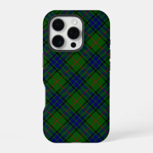 Funda Para iPhone 16 Pro Cuadros azules verdes de tartán de Lauder