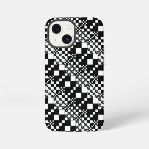 Funda Para iPhone 13 Mini Cuadros, Cuadros - Negro y Blanco