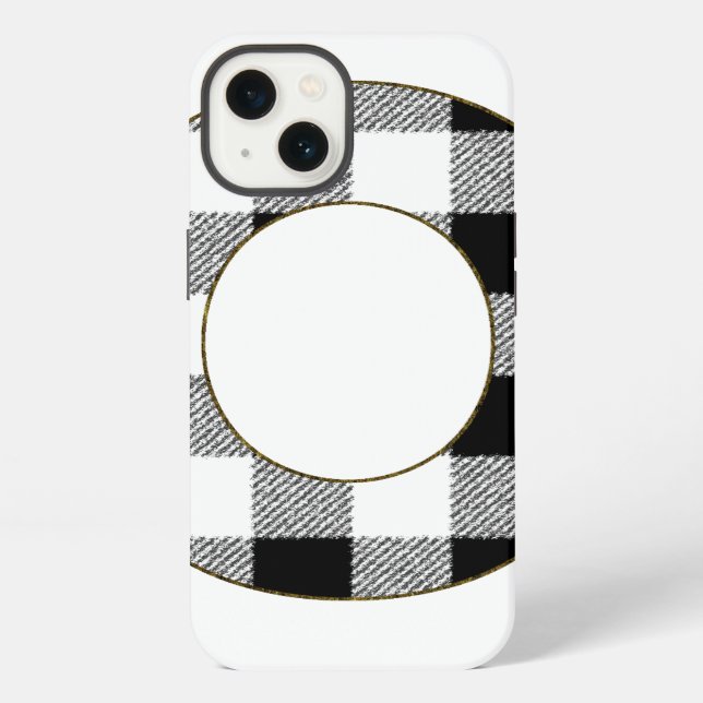 Funda Para iPhone Cuadros de Gingham O (Reverso )