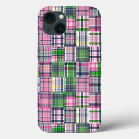 Cuadros de verano rosa madras parches