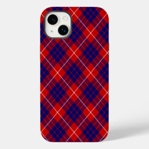 Funda Para iPhone 14 Plus Cuadros rojos azules y morados del tartán de Hamil