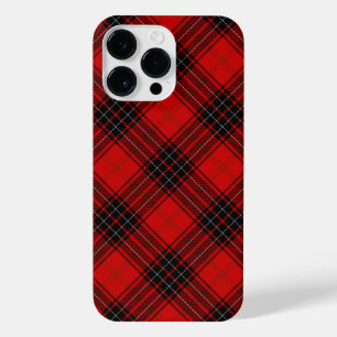 Funda Para iPhone 14 Pro Max cuadros rojos y negros del tartán de Wemyss