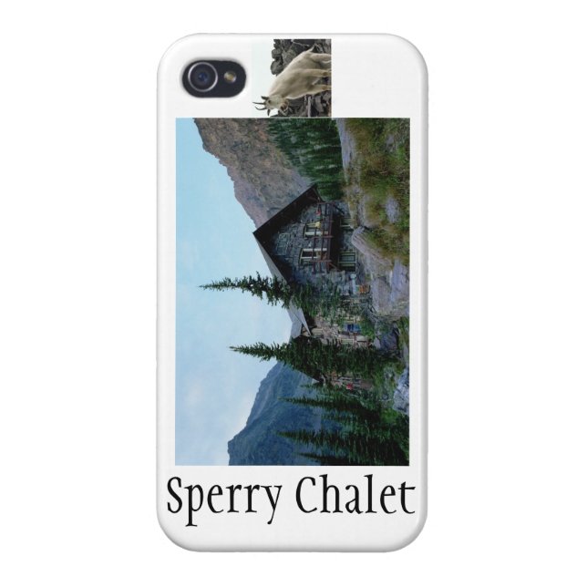 Funda Para iPhone Cubierta conmemorativa del iPhone 4 del chalet de (Atrás)