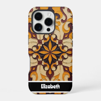 Funda Para iPhone 16 Pro Cubierta de teléfono de Mandala ordenada por perso