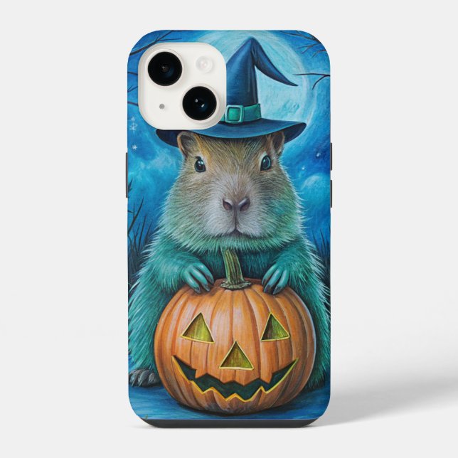 Funda Para iPhone Cubierta del teléfono de Halloween de Capybara (Reverso )
