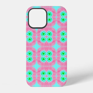 Funda Para iPhone 12 Cubierta pastel verde, estampado ikat tribal. Esti