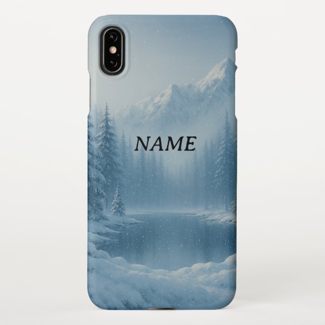 Funda Para iPhone Cubierta personalizada de teléfono de invierno de  (Reverso)