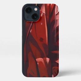 Cubierta roja de invierno iPhone 13 Slim Fit Funda