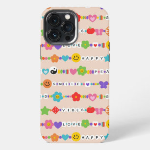 Funda Para iPhone 13 Pro Max Cuentas Retro de Buenas Vibraciones Groovy Amor So