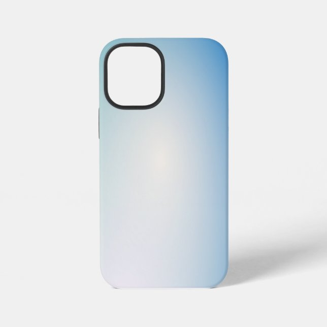 Funda Para iPhone Cuero azul elegante (Reverso )