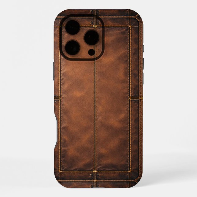 Funda Para iPhone Cuero clásico marrón (Reverso )
