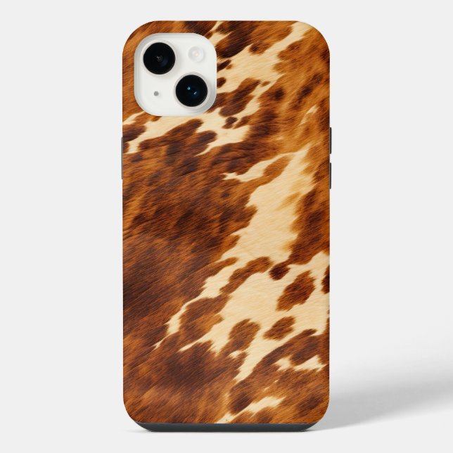 Funda Para iPhone Cuero de Vaca Marrón (Reverso)