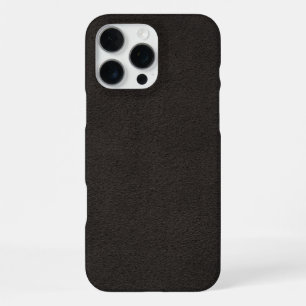 Funda Para iPhone 16 Pro Max Cuero negro elegante