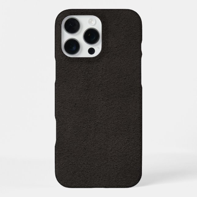 Funda Para iPhone Cuero negro elegante (Reverso )