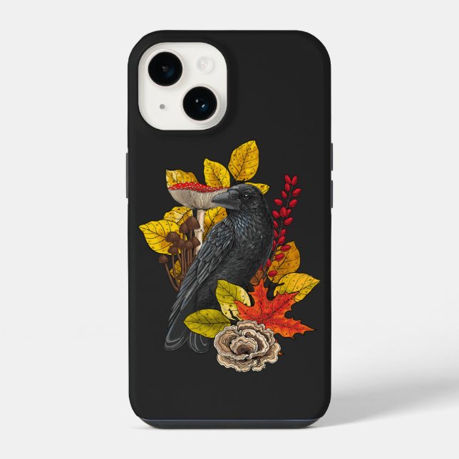 Funda Para iPhone Cuervo de otoño 2 (Reverso )