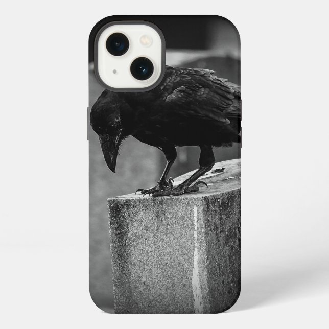 Funda Para iPhone Cuervo del cementerio de Falln (Reverso )