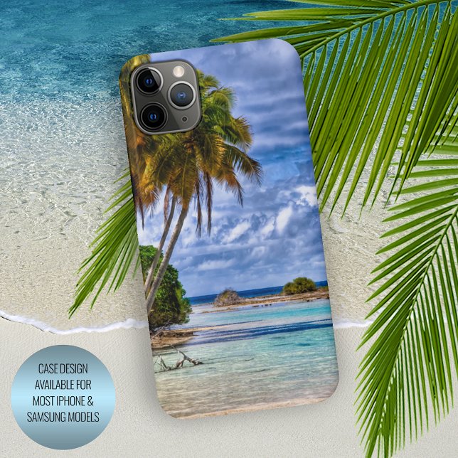 Funda Para iPhone Cuidada Bonito Verano Hawái Beach acuarela (Subido por el creador)
