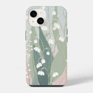 Funda Para iPhone 14 Cuidada lirio del valle pastel
