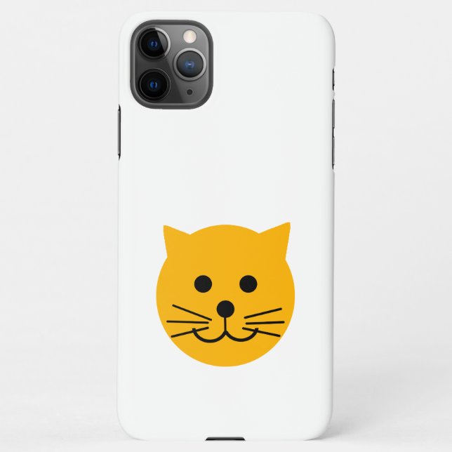 Funda Para iPhone Cuidadoso gato amarillo (Reverso)