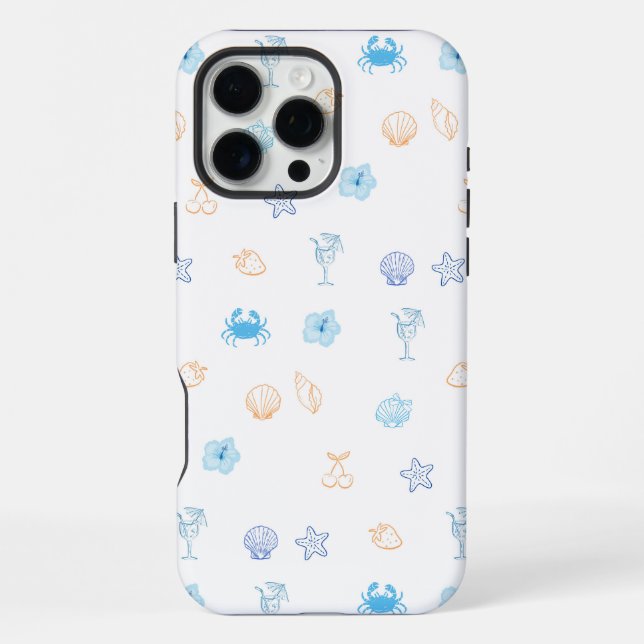 Funda Para iPhone Cumpleaños en el Club de Playa (Reverso )