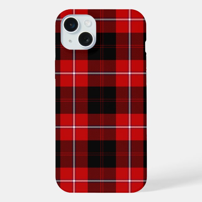 Funda Para iPhone Cunningham Tartan Red Black Plaid (Reverso )