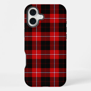 Funda Para iPhone 16 Plus Cunningham Tartán Rojo Negro Cuadros