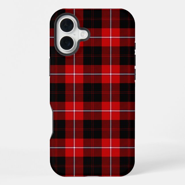 Funda Para iPhone Cunningham Tartán Rojo Negro Cuadros (Reverso )