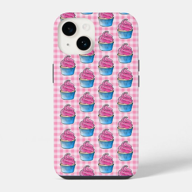 Funda Para iPhone Cupcake Rosado (Reverso )