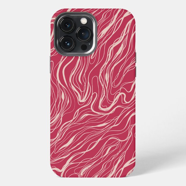 Funda Para iPhone Curvas de esbozo (Reverso )