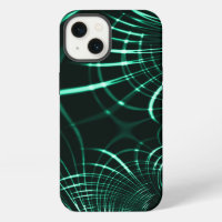 Curvas puntiagudas en mezcla de verde jungla y neo